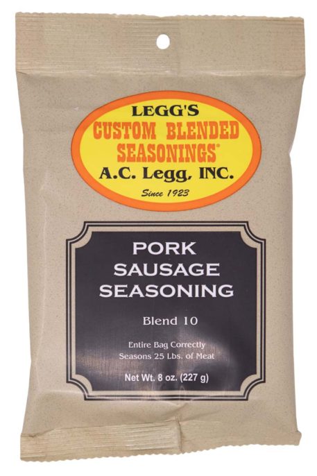 Leggs Pork Sausage Seasoning Blend 10 Meadow Creek Barbecue Supply