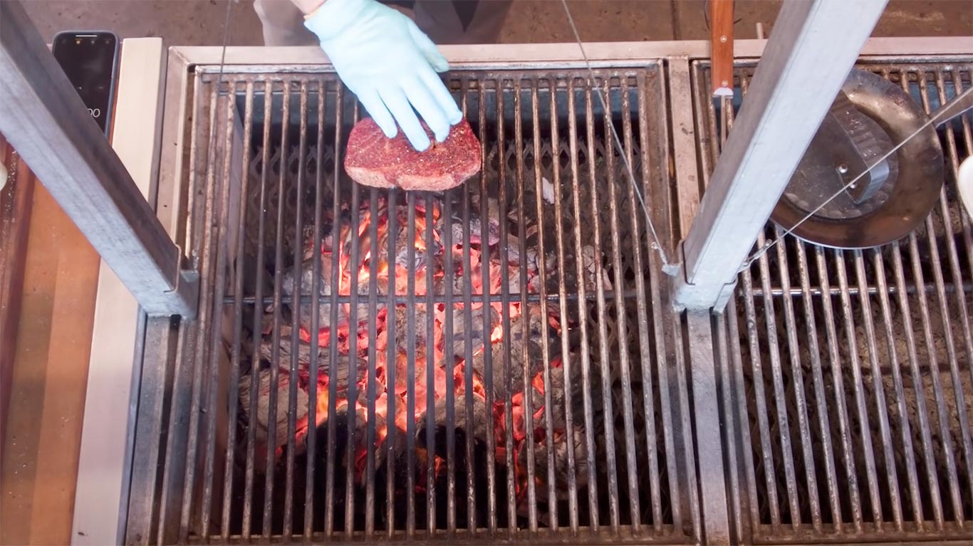 Grilling Live Fire Steak