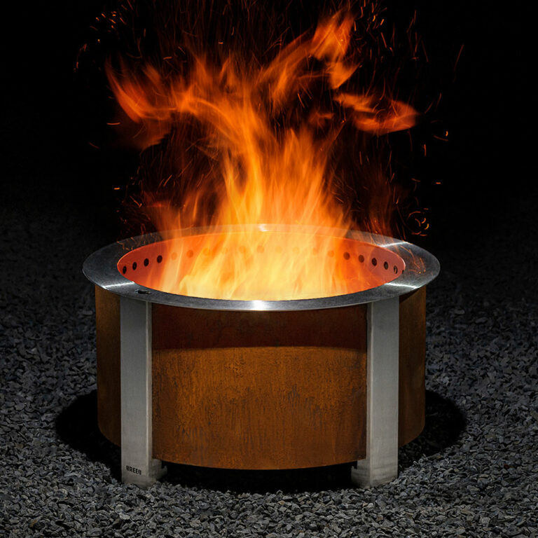 Breeo X Series 24 Smokeless Fire Pit Corten Steel