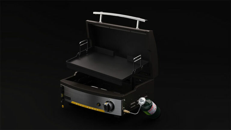 Halo Elite 1-Burner Countertop Griddle Features Inset Griddle Plate
