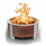 Breeo X Series 42 Smokeless Fire Pit Corten Steel