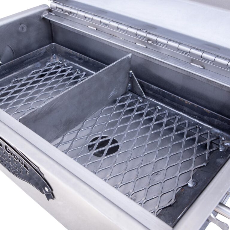Charcoal Grate With Adjustable Divider in SK23 Steak Grill With Optional Stainless Steel Body
