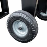Optional Solid Tires on Meadow Creek Smoker and Cooker