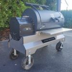 Used Yoder Smokers YS1500 Silver Competition Pellet Grill With 3-Tier Grate & Cover